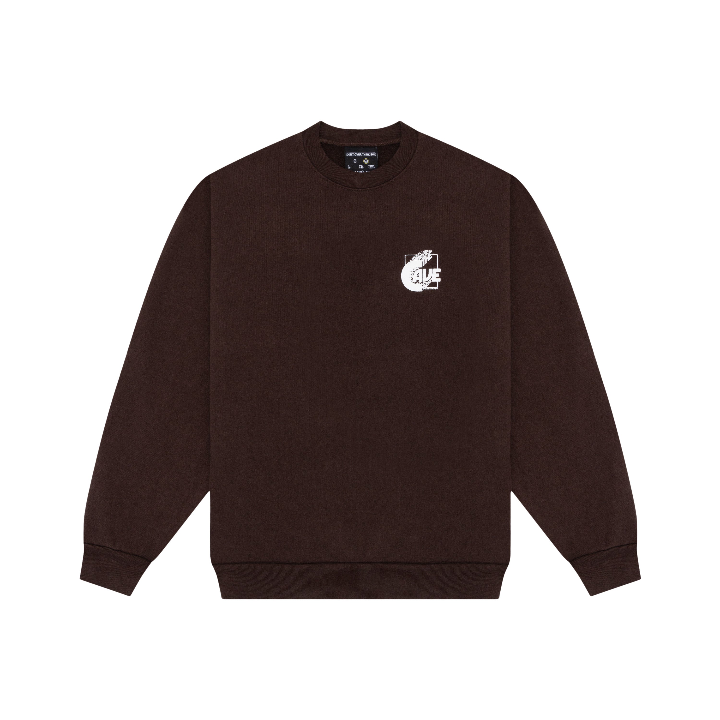 CCTV Crewneck Sweatshirt (Brown) – DONTOVERTHINKSHIT